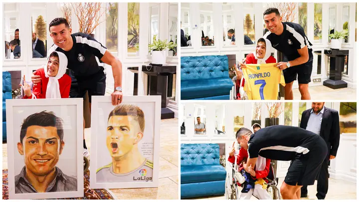 Cristiano Ronaldo, Al Nassr, Fatimah, Iran Painter disabled
