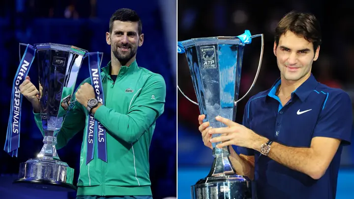 Novak Djokovic, Roger Federer, ATP Finals, ATP Tour Finals, Tennis, Rafael Nadal, Carlos Alcaraz, Jannik Sinner