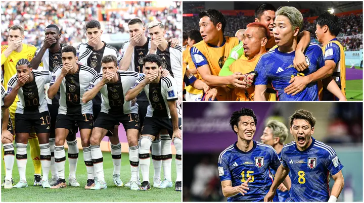 Qatar 2022, FIFA World Cup, Japan, Germany, social media, reaction