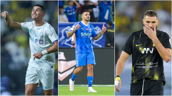 Cristiano Ronaldo, Karim Benzema, Aleksandr Mitrovic, Al Nassr, Al Hilal, Al Ittihad, Saudi Pro League