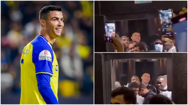 Cristiano Ronaldo, fans, elevator, hotel, Al-Nassr, AFC Champions League, Persepolis, Iran, Tehran, Ronaldo mania
