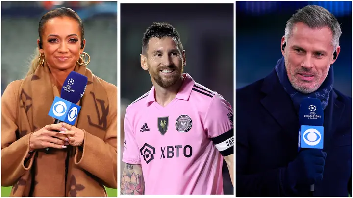 Lionel Messi, Kate Abdo, Jamie Carragher, CBS