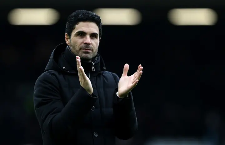 Arsenal manager Mikel Arteta has 100 wins during his time in charge of the club