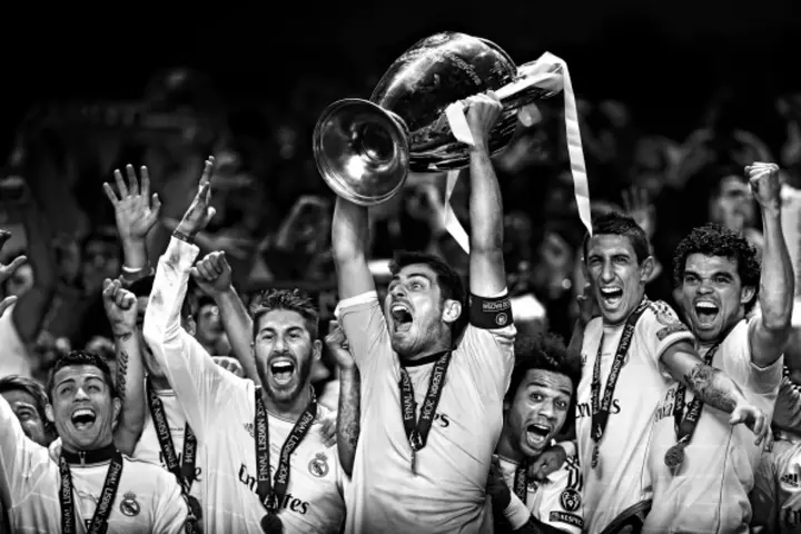 UEFA Champion's League Real Madrid trophy