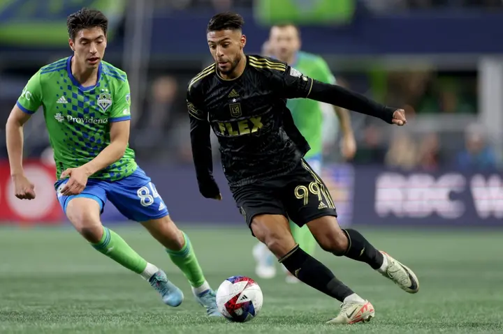 MLS goals leader Denis Bouanga, a forward for Los Angeles FC, was among the players named the MLS Best 11 for the 2023 season