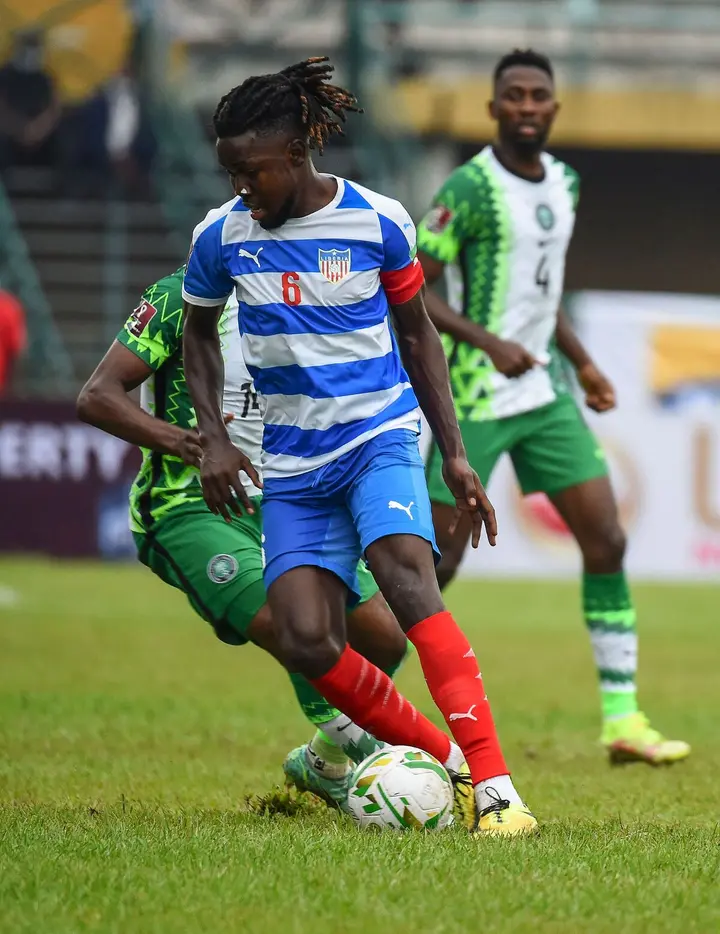 Liberia national football team player, captain.