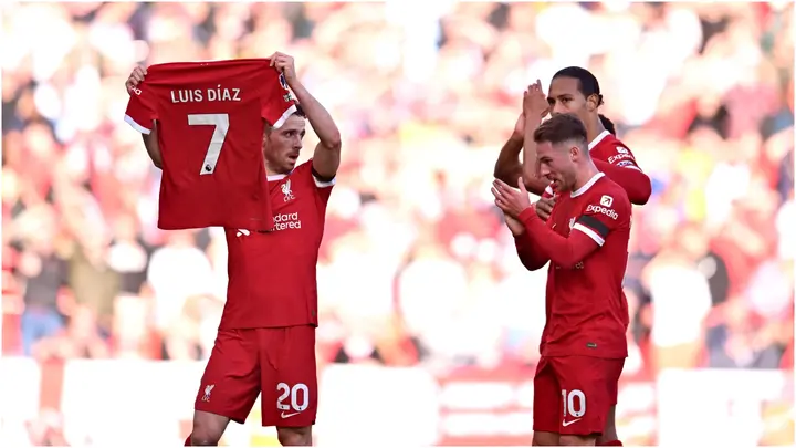 Diogo Jota abriu caminho ao triunfo do Liverpool, dedicado a Luis Díaz