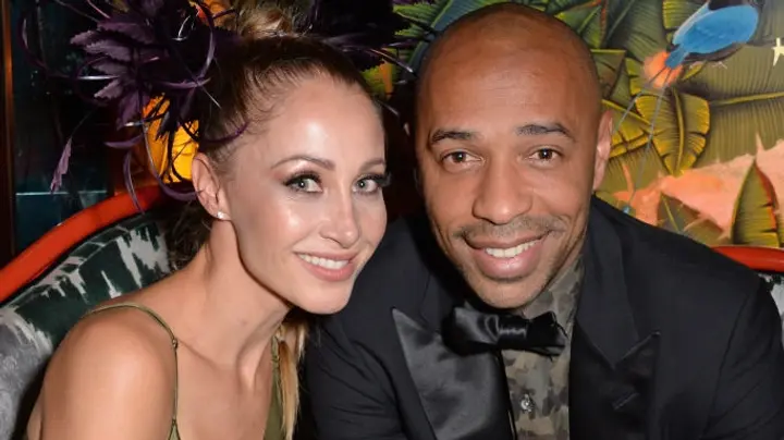 Thierry Henry's wife English model Nicole Merry during the World