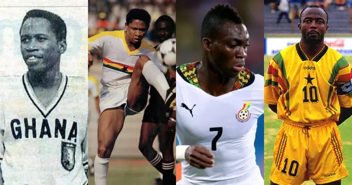 Ghanaian players that have won the best player award at AFCON. SOURCE: Twitter/ @ghanafaofficial @GSportsHistory