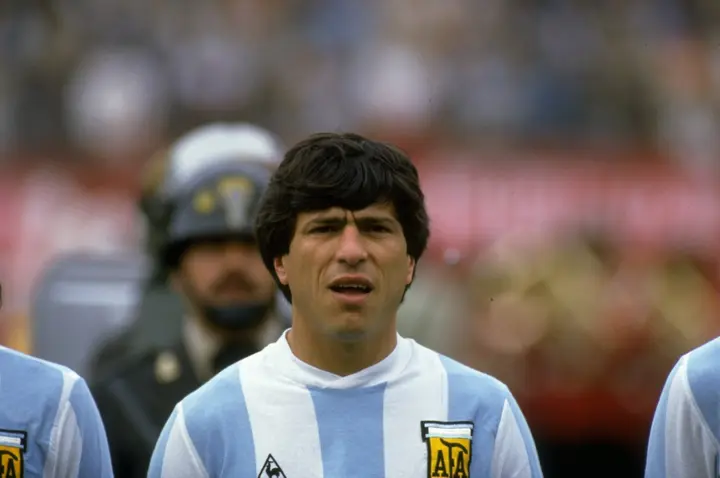 Daniel Passarella during Argentina game