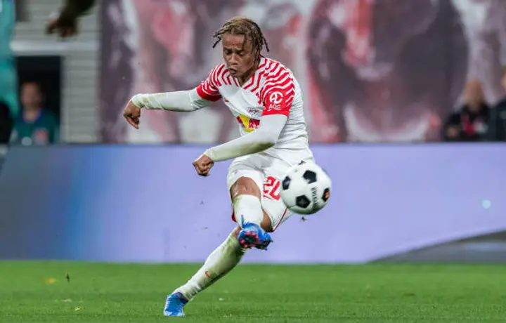 Xavi Simons of RB Leipzig looks on during the UEFA Champions League News  Photo - Getty Images