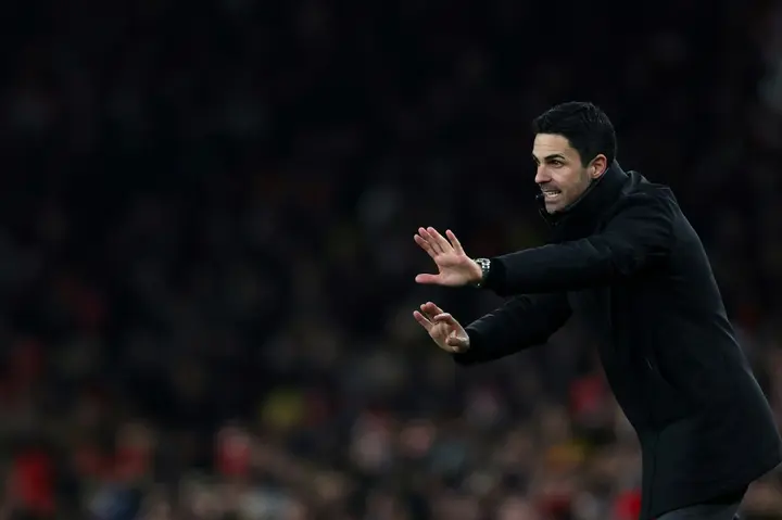 Mikel Arteta says Arsenal are in 'transition' despite sitting top of the Premier League