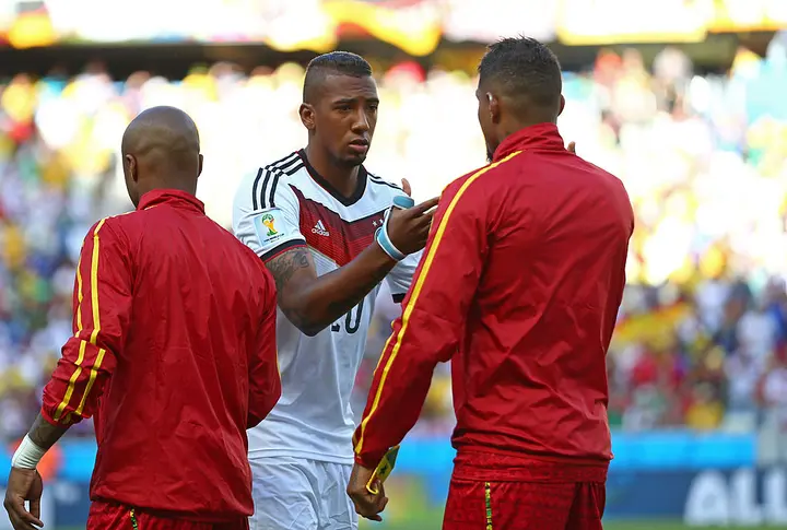 Kevin Prince Boateng and his brother Jerome Boateng