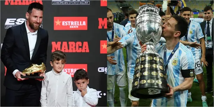 Messi Stunned As His Son Shows Great Skills In A Football Game Involving His Brother, Dad And Friend
